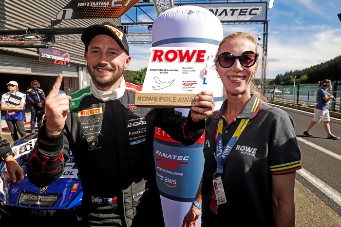 Perera secures centenary CrowdStrike 24 Hours of Spa Superpole for Grasser Racing Lamborghini  &nbsp;