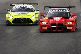 #2 - M-AMG Team GetSpeed - Jules GOUNON - Fabian SCHILLER - Luca STOLZ - Mercedes-AMG GT3 EVO, #991 - Century Motorsport - Darren LEUNG - Toby SOWERY - Connor DE PHILLIPPI - BMW M4 GT3
 | SRO/JEP