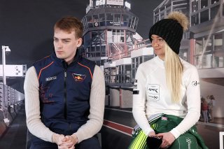 #33 - Verstappen.com Racing - Chris LULHAM - Aston Martin Vantage AMR GT3 EVO and #270 - Comtoyou Racing - Jessica HAWKINS - Aston Martin Vantage AMR GT3 EVO in the Press Conference | SRO / JEP
