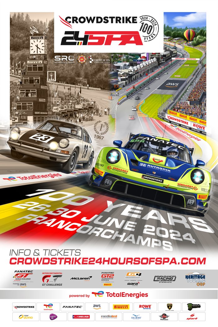 Poster 2/10: Porsche&rsquo;s maiden victory in the spotlight to celebrate centenary CrowdStrike 24 Hours of Spa