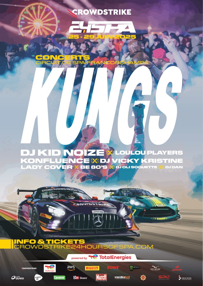 Kid Noize and top Belgian artists to join Kungs on the Raidillon stage at 2025 CrowdStrike 24 Hours of Spa