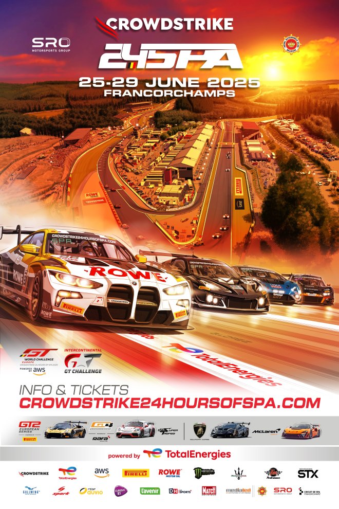 Fourth official poster launches final countdown to CrowdStrike 24 Hours of Spa