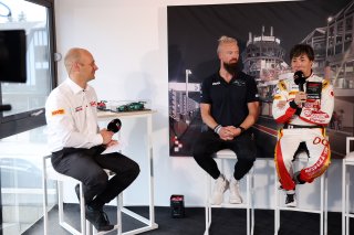 #7 - Comtoyou Racing - Nicki THIIM - Aston Martin Vantage AMR GT3 EVO and #0 - Goodsmile Racing - Kamui KOBAYASHI - Mercdes-AMG GT3 EVO in the Press Conference | SRO / JEP