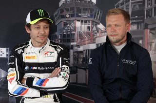 #46 - Team WRT - Valentino ROSSI and Kevin MAGNUSSEN - BMW M4 GT3 EVO in the Press Conference | SRO / JEP